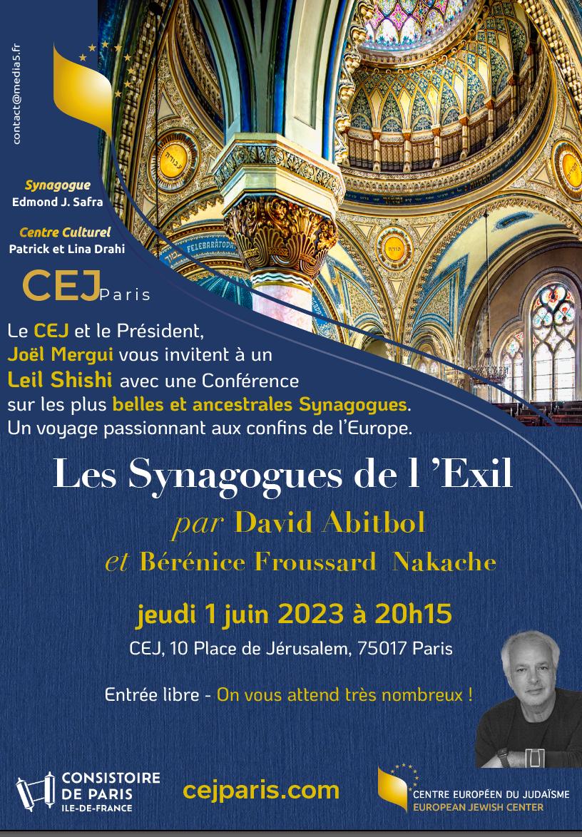 Conférence “Les Synagogues de l’Exil” par David Abitbol