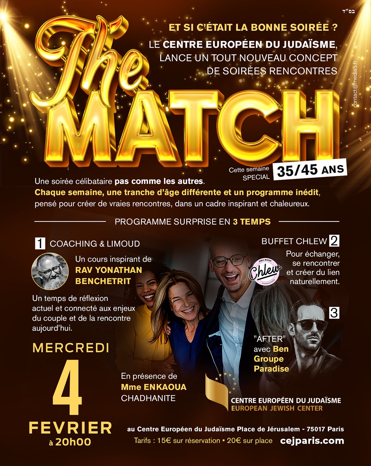 Grande Soirée Célibataires (35-45 ans)