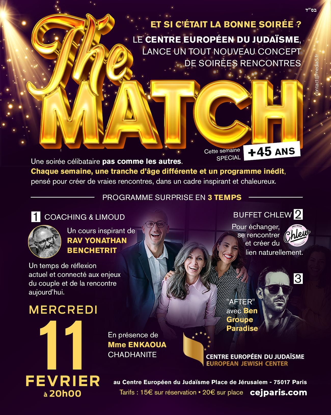 Grande Soirée Célibataires (+45 ans)