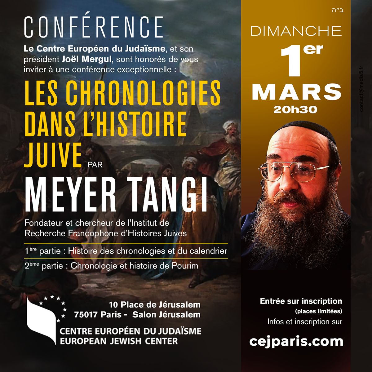 Les chronologies dans l&rsquo;histoire juive, par Meyer Tangi