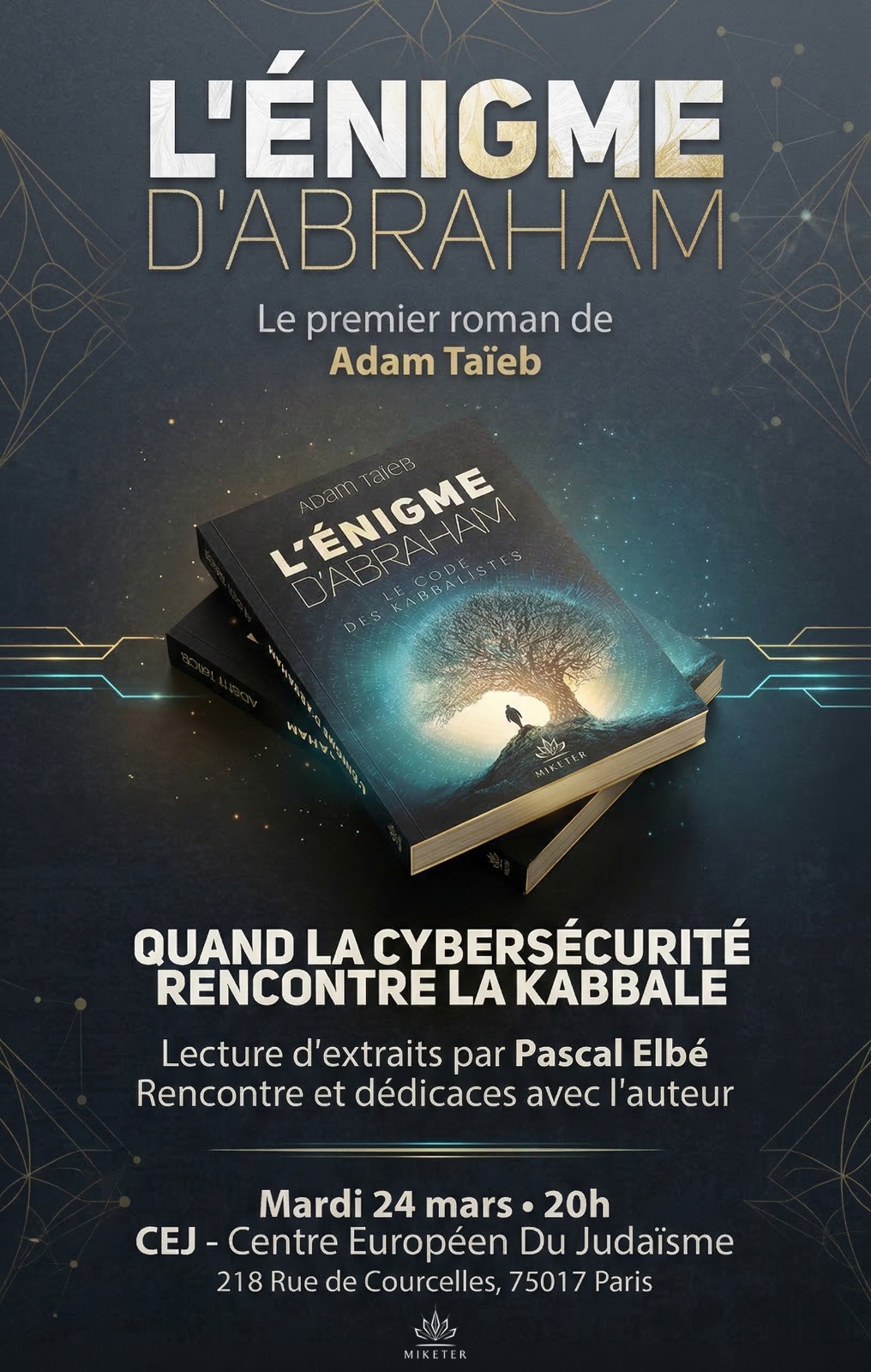L&rsquo;enigme d&rsquo;Abraham – Rencontre et dédicaces avec l&rsquo;auteur