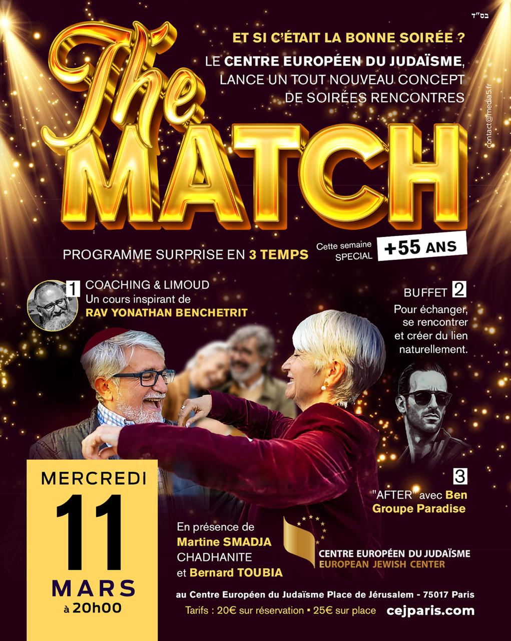 Grande Soirée Célibataires (+55 ans)