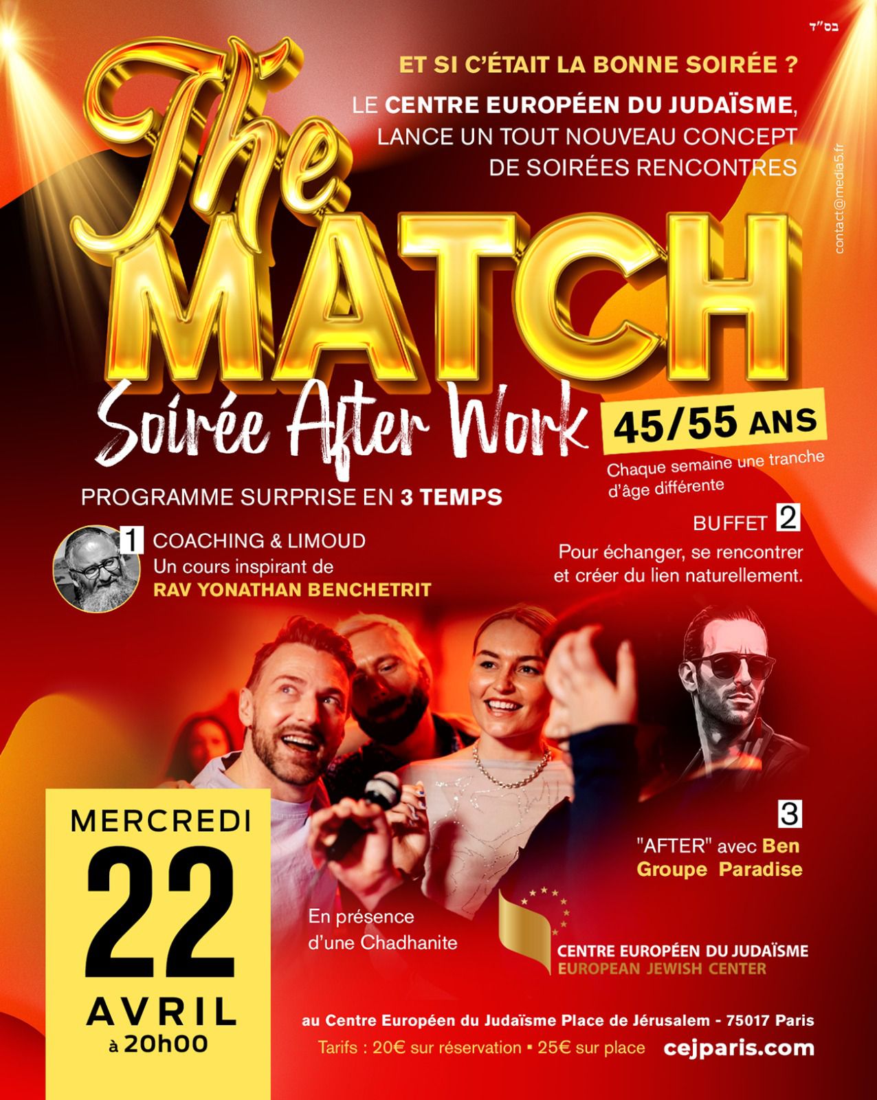 Grande Soirée Célibataires (45-55 ans)