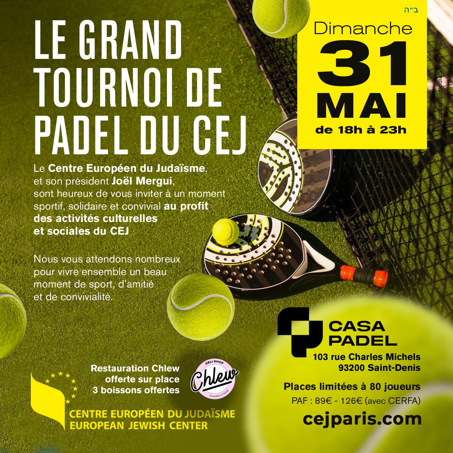 Le grand tournoi de Padel du CEJ