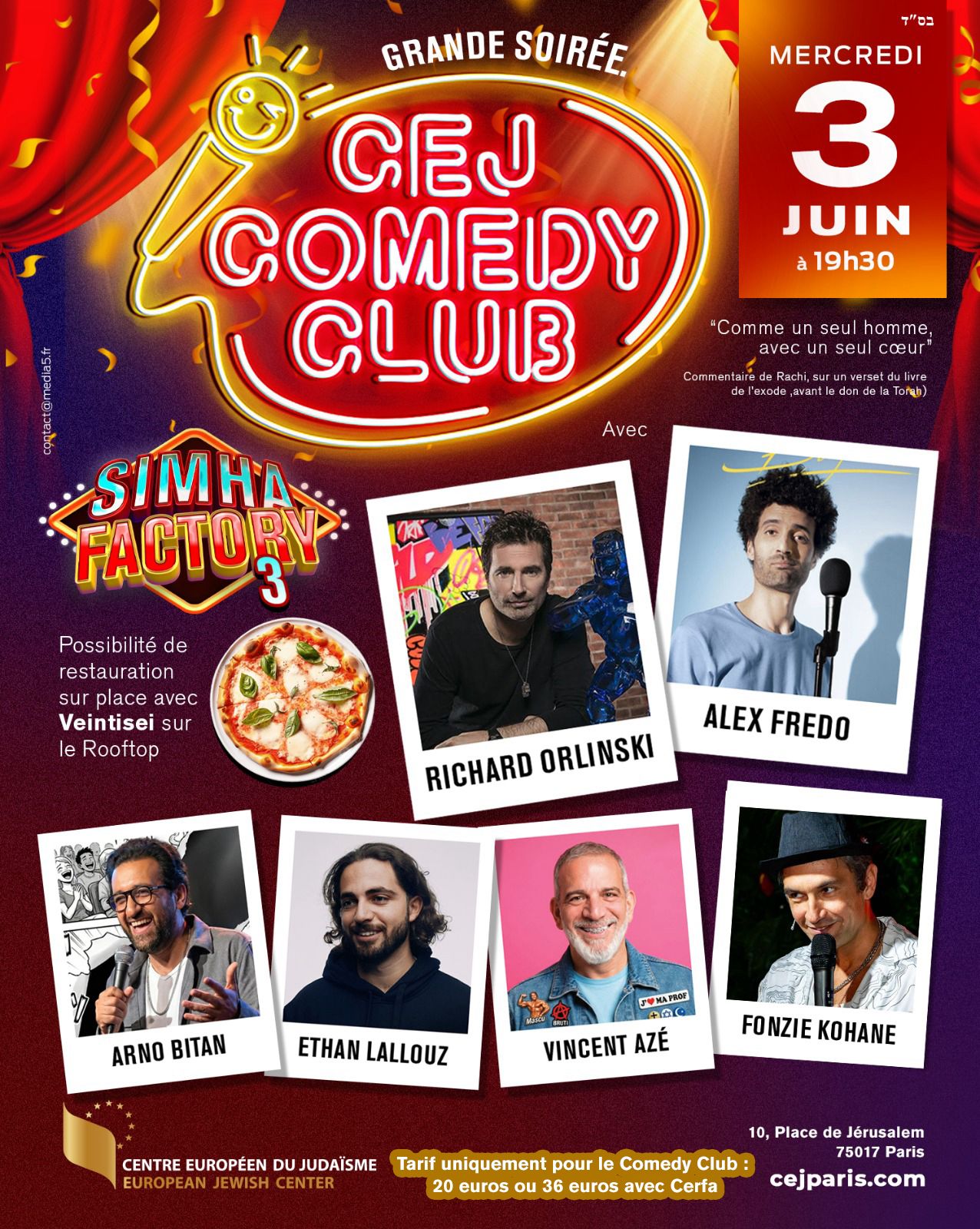 CEJ Comedy Club – Simha Factory 3