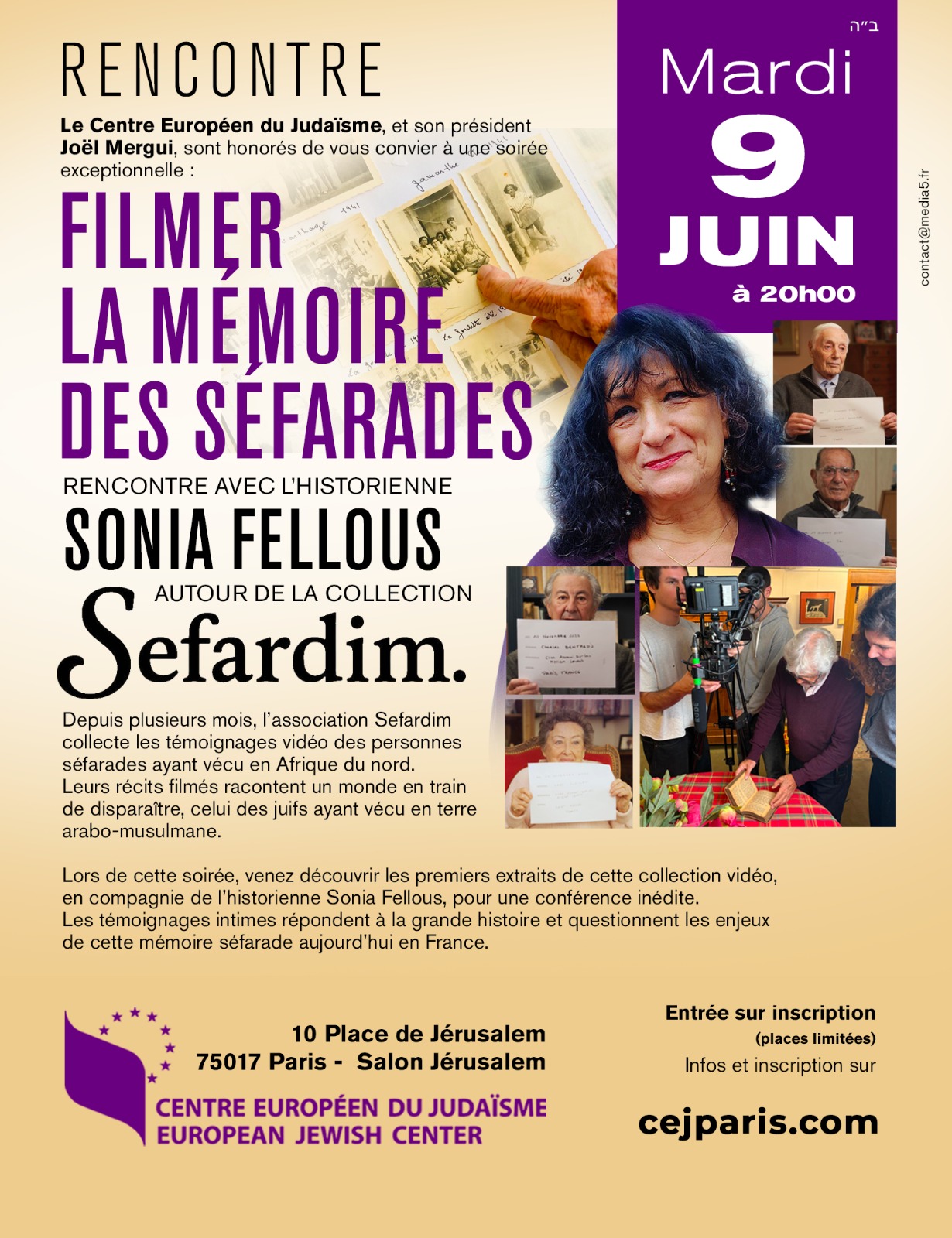 Filmer la mémoire des Séfarades avec Sonia Fellous
