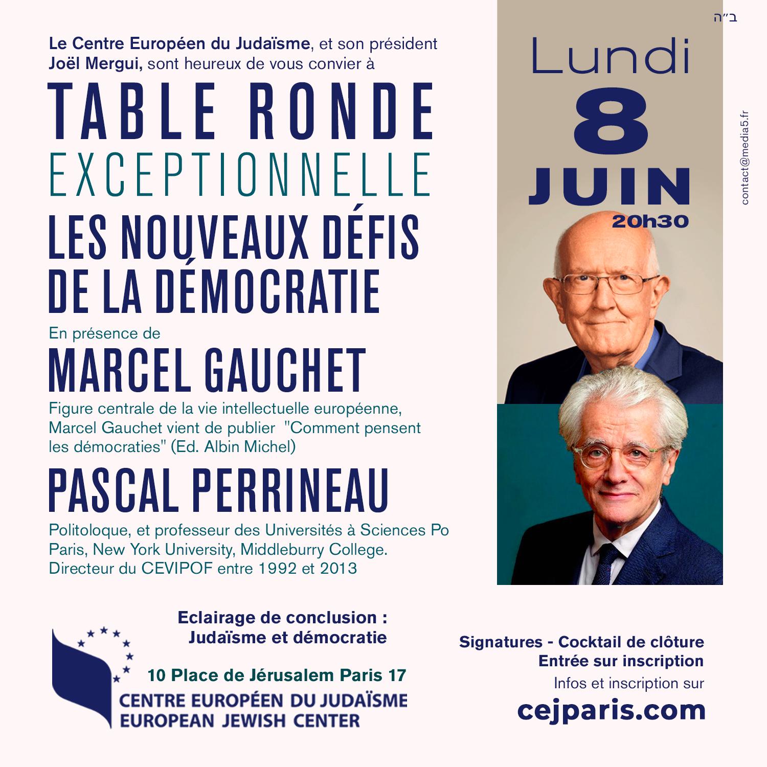Les nouveaux défis de la démocratie – Avec Marcel Gauchet et Pascal Perrineau