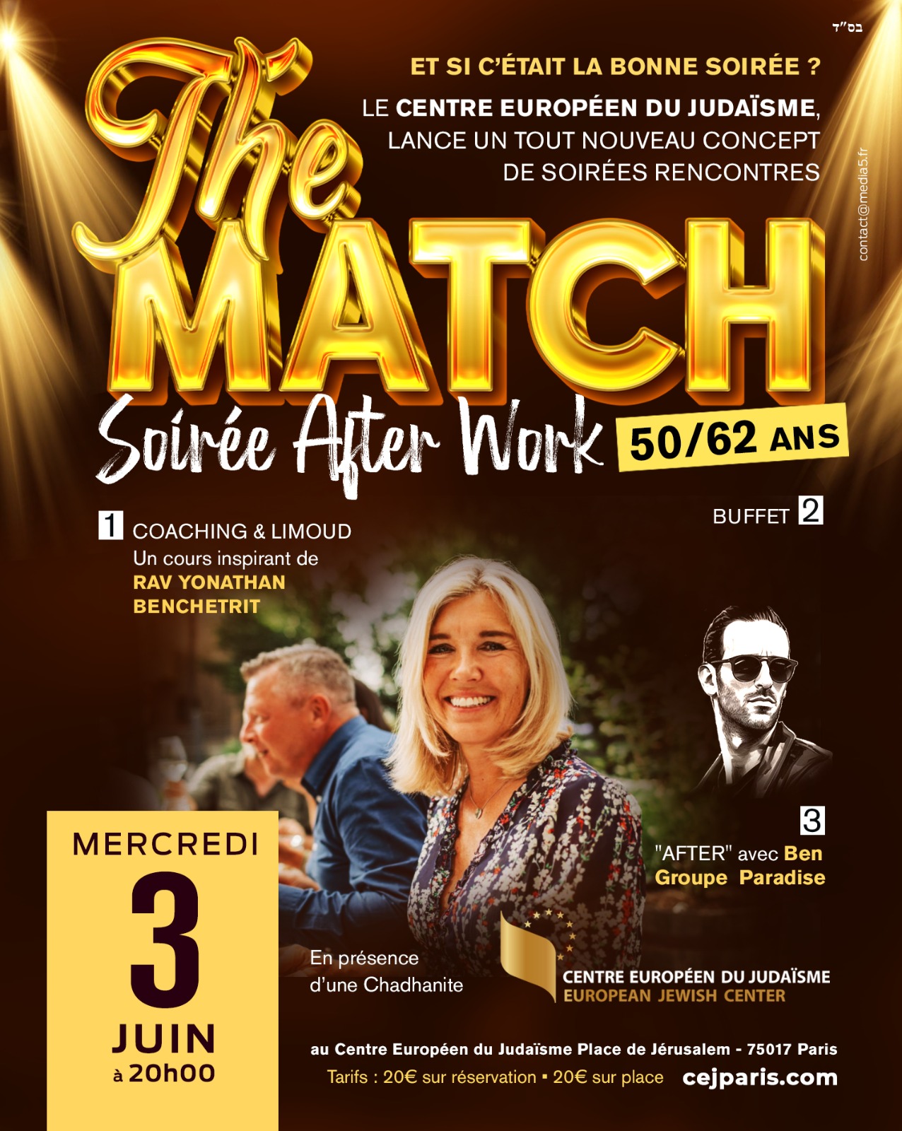Soirée After Work pour Célibataires (50-62 ans)
