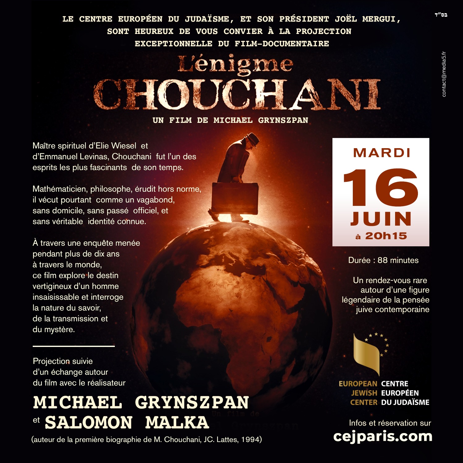 Projection du film-documentaire « L&rsquo;énigme Chouchani »