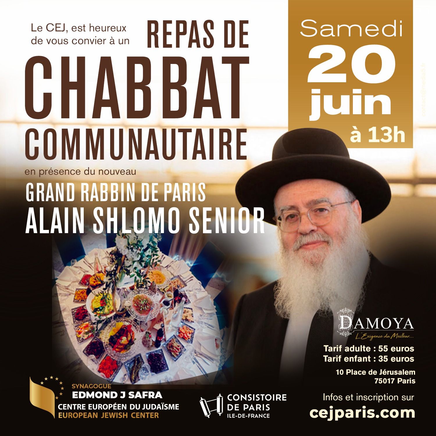 Repas de Chabbat communautaire au CEJ