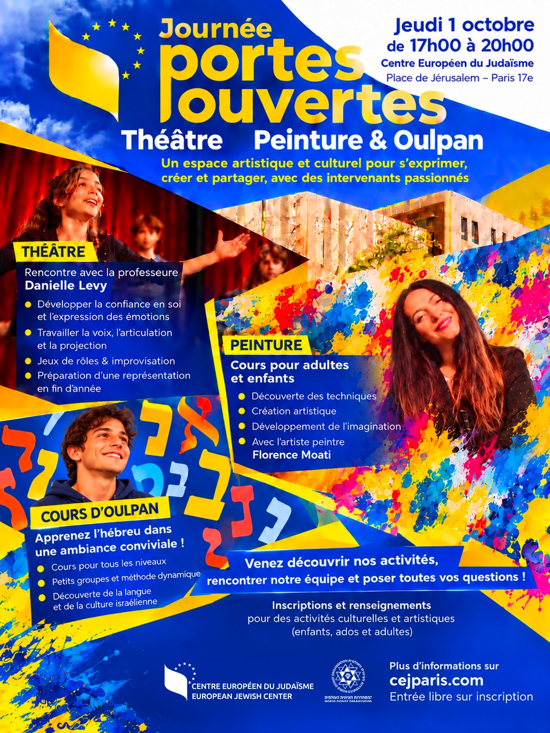 Journée portes ouvertes – Théâtre, peinture & oulpan