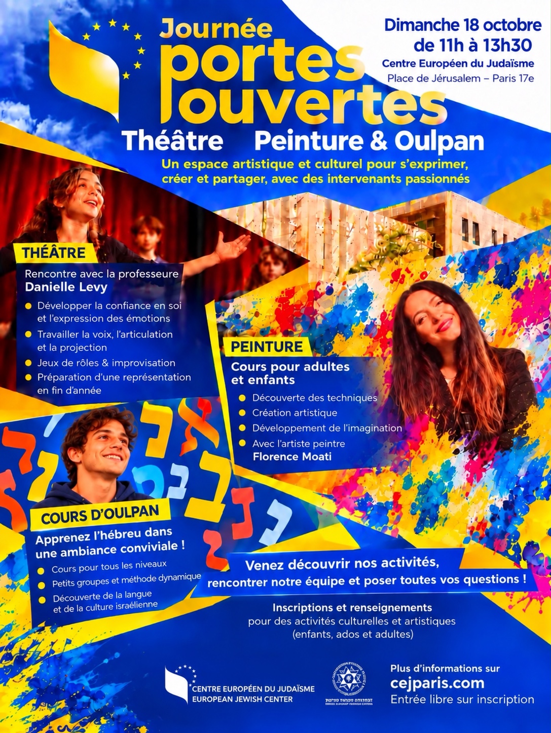 Journée portes ouvertes – Théâtre, peinture & oulpan